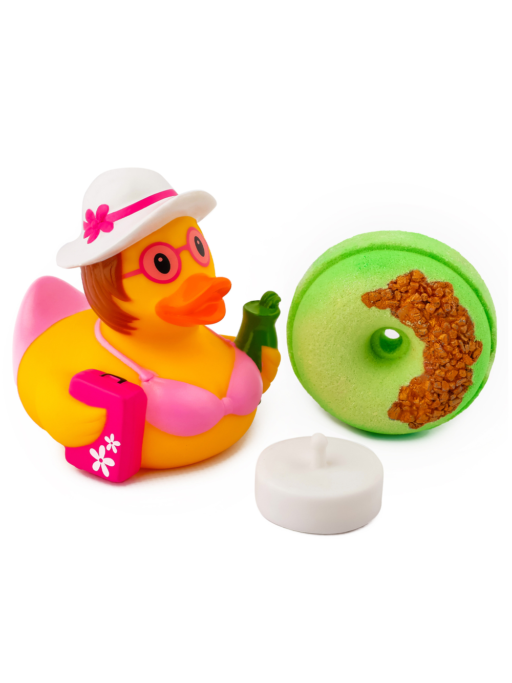 Бомбочка для ванны с уточкой Funny Ducks пляжница