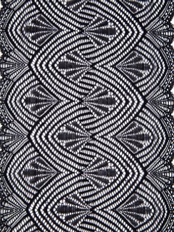 273 Кружево эластичное 18 см, Италия, арки, черный