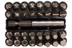 Биты Cr-V, с магнитным адаптером, в ударопрочном держателе, 33 предмета STAYER 26085-H33