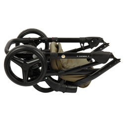 Детская коляска Adamex Luciano Deluxe 2 в 1 Q106 (ХАКИ 100% КОЖА)