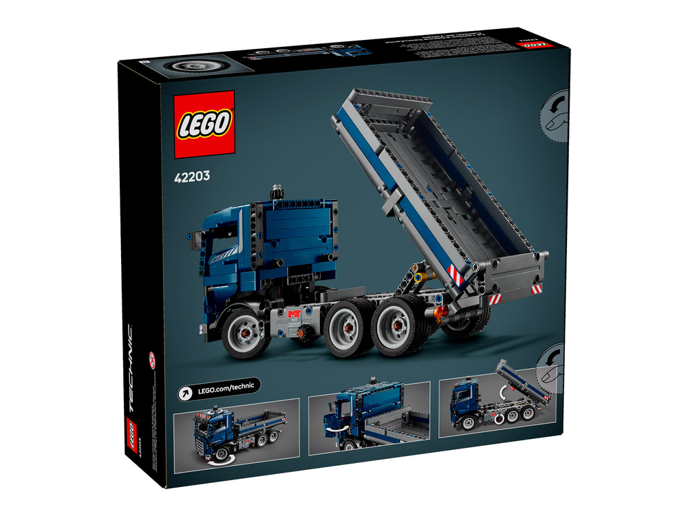 LEGO Technic 42203 Карьерный самосвал — мощный строительный транспорт