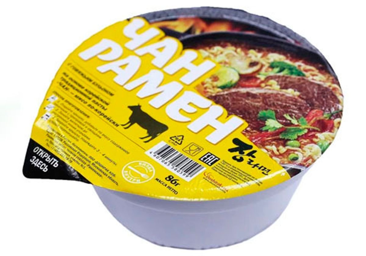 Лапша Чан Рамен со вкусом говядины, 86г