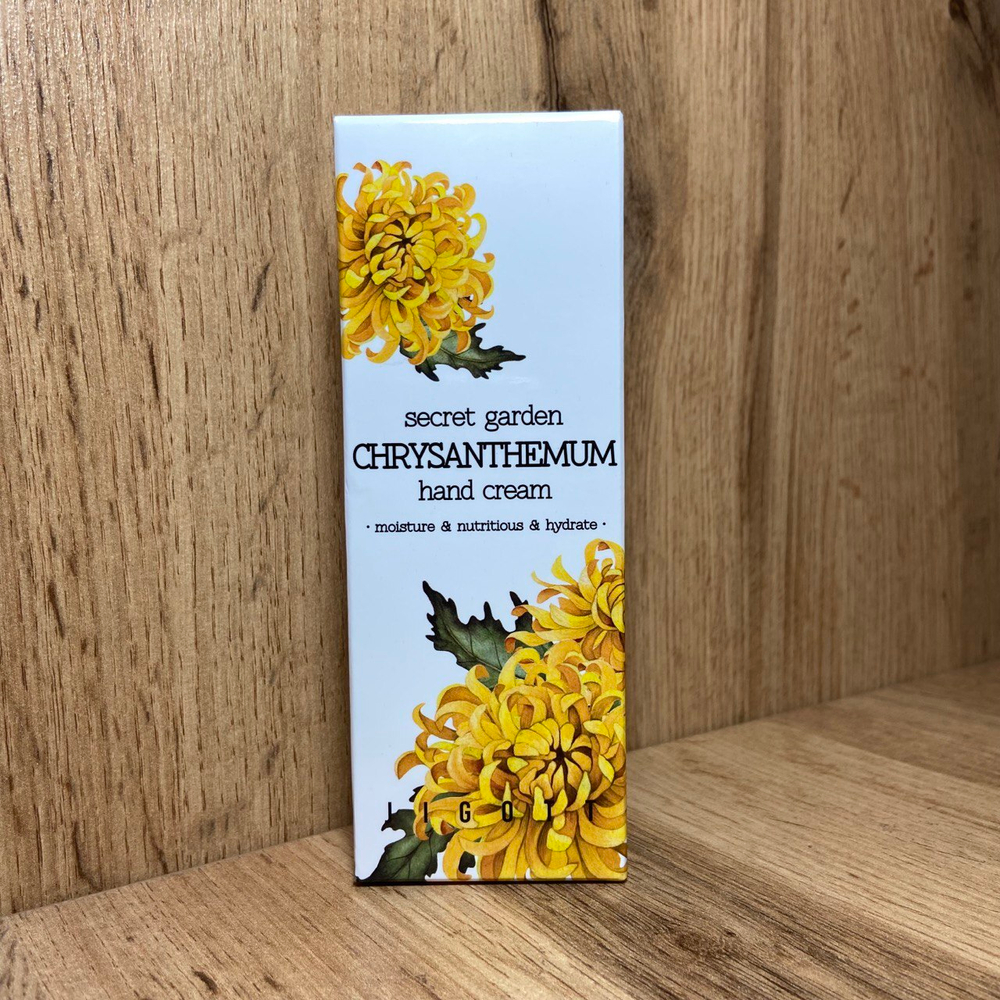 Крем для рук Jigott Secret Garden Chrysanthemum Hand Cream с экстрактом хризантемы 100 мл