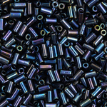 Японский бисер TOHO Bugle (стеклярус) 3mm (№88), металлизированный, непрозрачный глянцевый