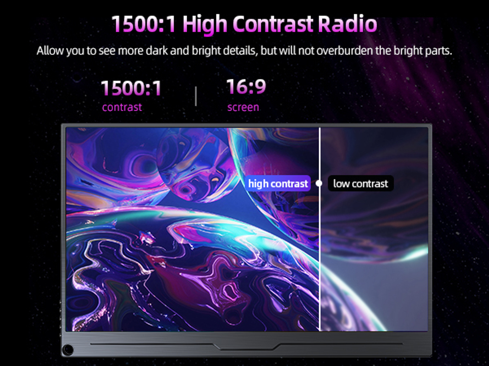 17.3" Портативный игровой монитор UPERFECT M173 3840x2160, 60 Гц, IPS