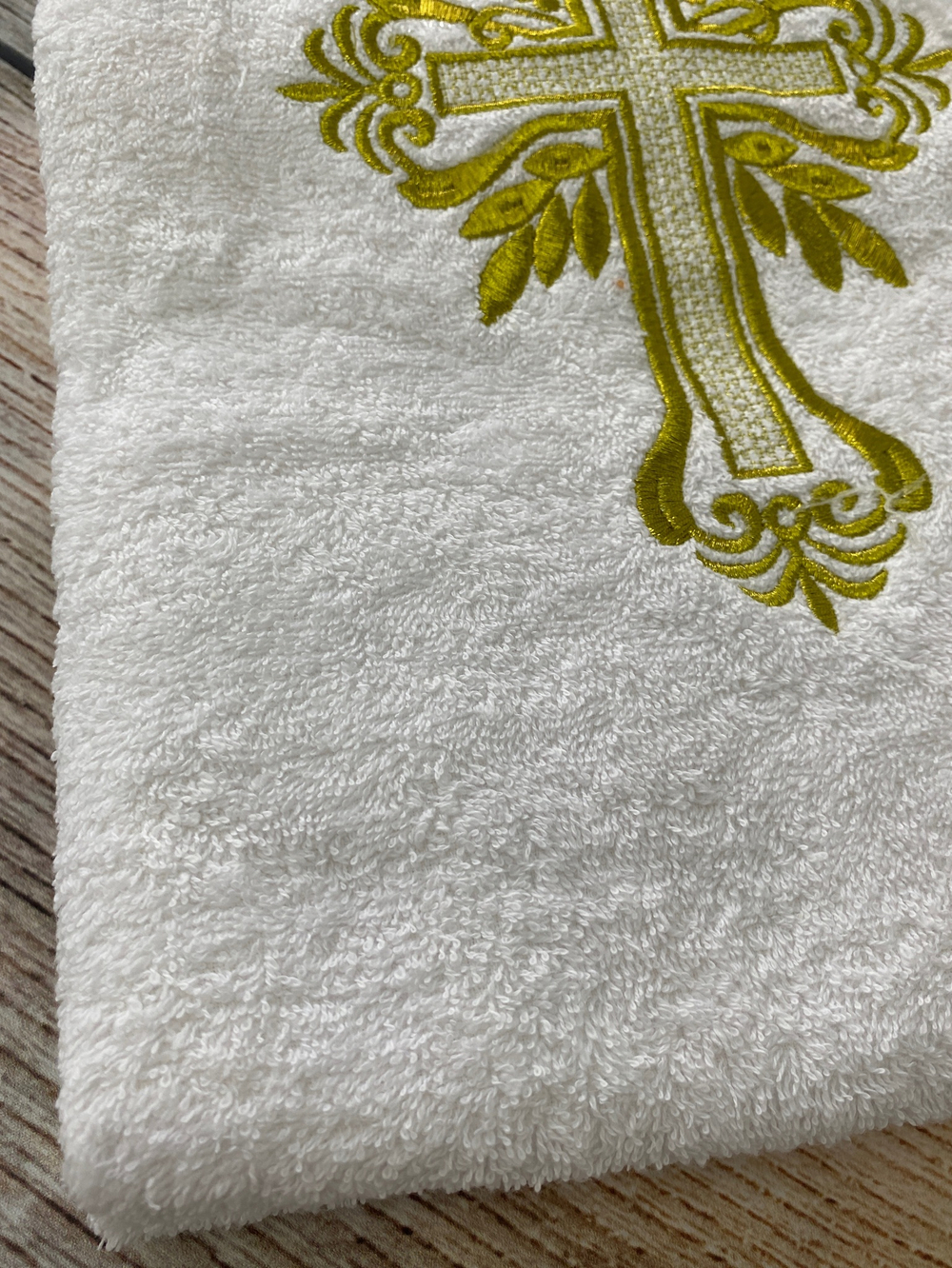 Крестильное полотенце 70/140 с вышивкой (ИП Людин А.В,)