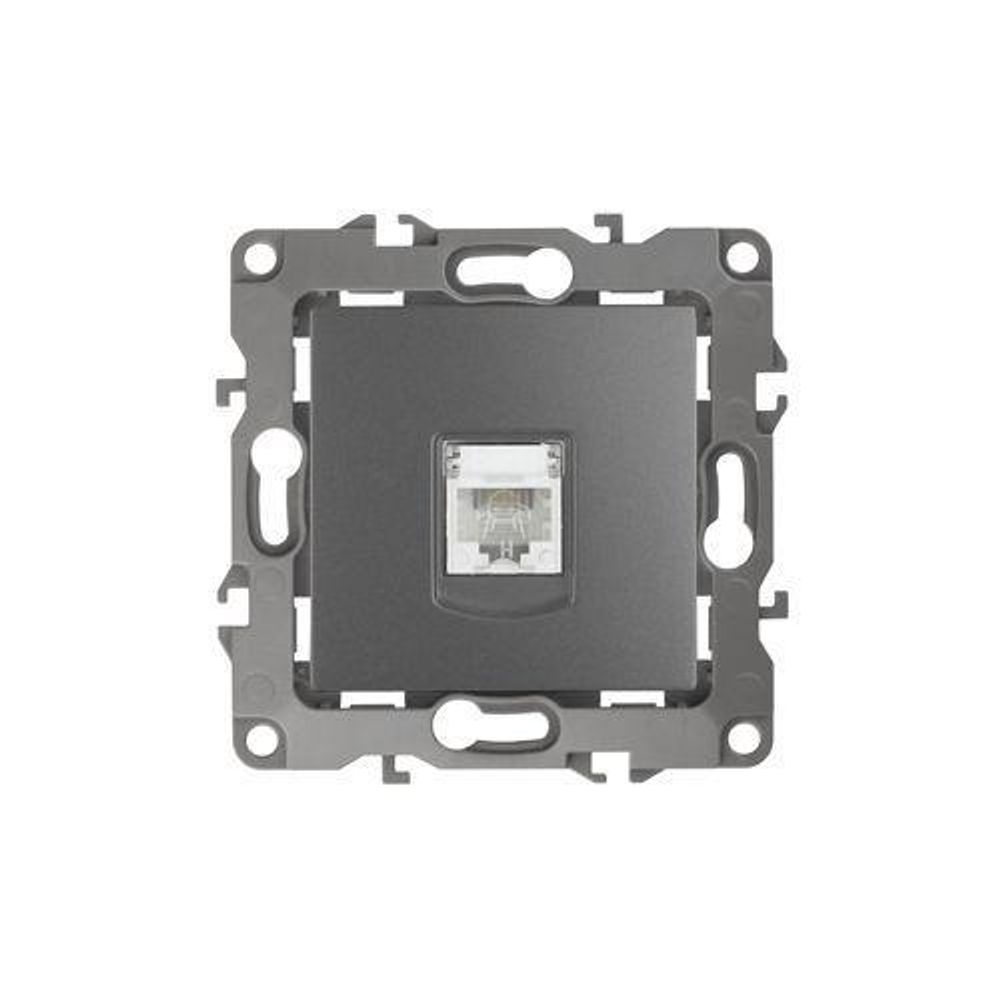 Розетка телефонная Эра12 12-3105-12 RJ11 IP20 графит Эра Б0019342