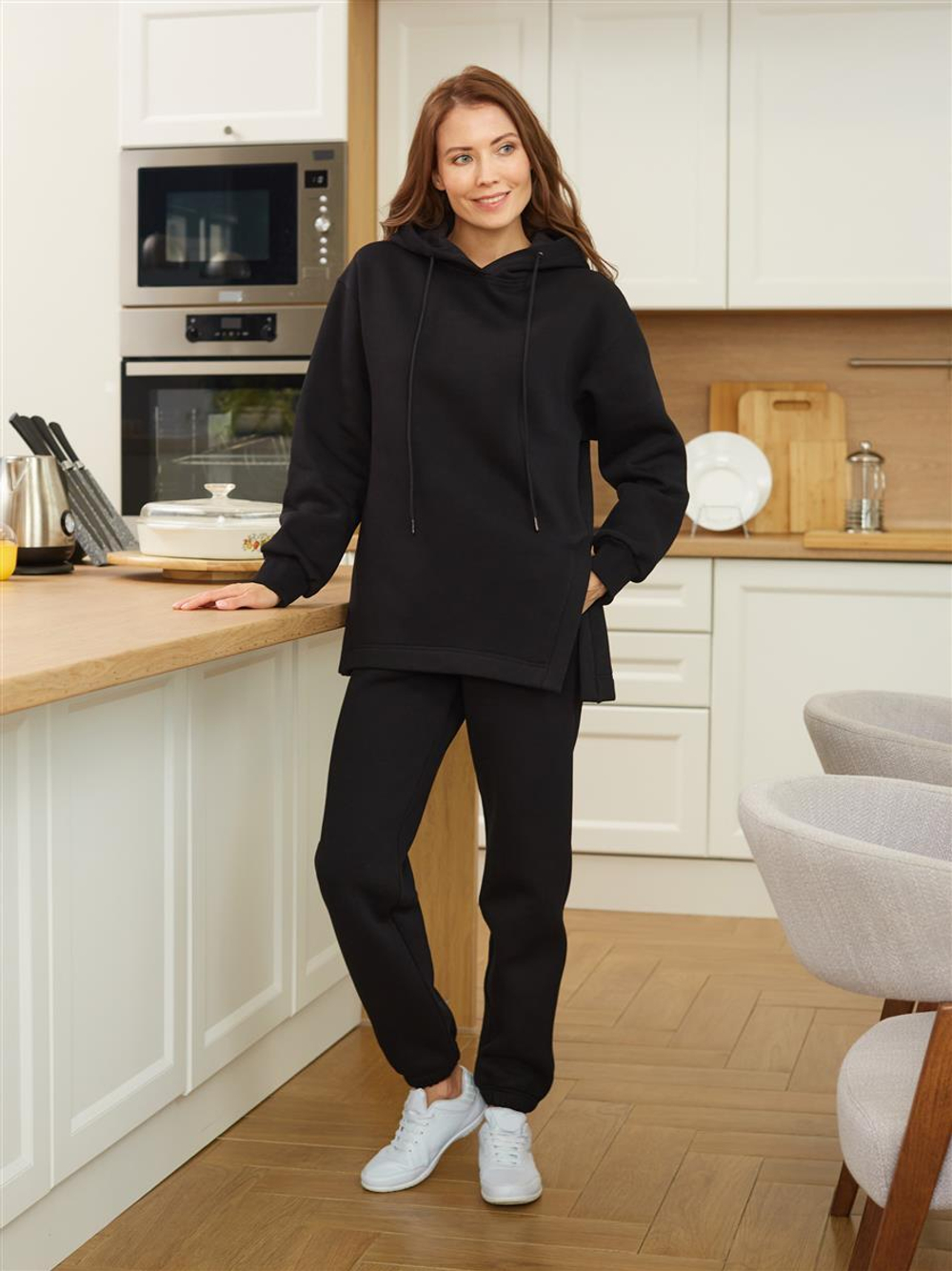 Толстовка женская 52L-RR-1622 черная