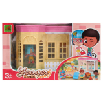 Игрушечный дом для куклы с мебелью и фигурками коробка 6617-1A