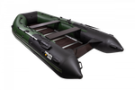 Ривьера 3800 СК слань+киль зеленый-черный (лодка ПВХ под мотор)