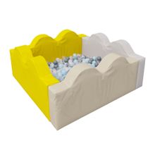 Сухой бассейн Romana «Волна» (пастель), 300 шариков (Серый микс)