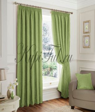 Длинные шторы. Elton (Салатовый)