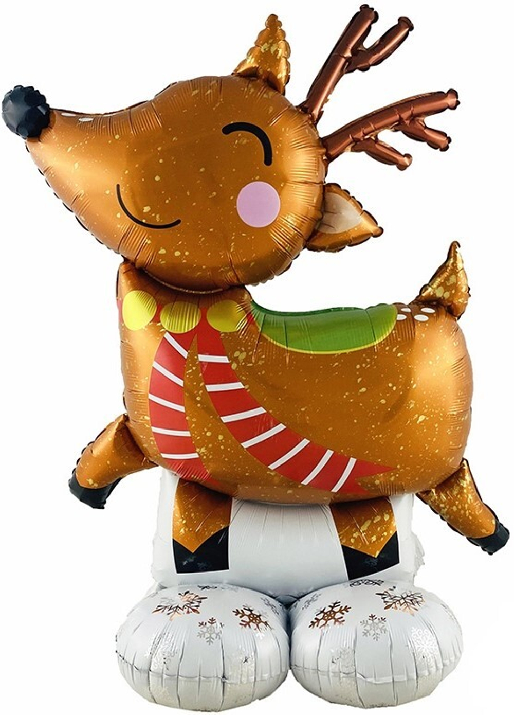 Объемный шар на подставке "Олень деловой"