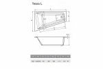 Ванна акриловая Vayer Tessa 160х100 белая