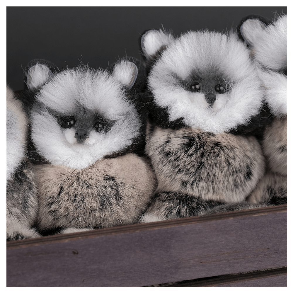 Брелок из меха «Енотик»