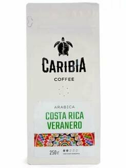 Кофе CARIBIA натуральный жареный в зернах Arabica Соsta Rica Veranero 250г