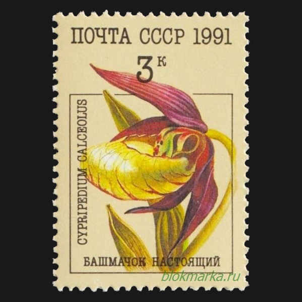 СССР 1991 г № 6315-6319 Серия Орхидеи Чистая MNH **