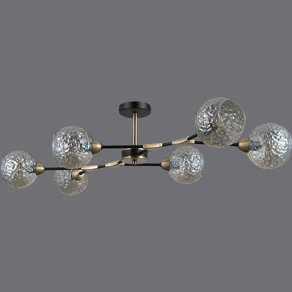 Люстра на штанге ILLUMICO  IL0253-6CSQ-79 BK AB