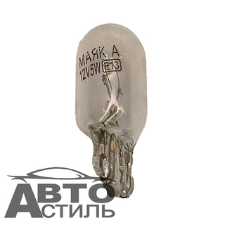 Автолампа  W 12-W 5W (без цок) (W2,1x9,5d) Маяк #61205бц