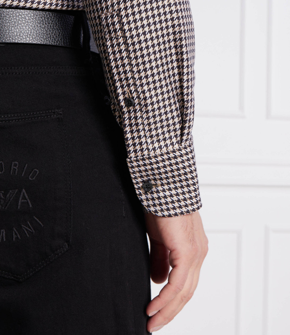 Рубашка H-HANK-kent-C1 BOSS BLACK - бежевый(50496733)