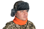 Шарф 3 в 1 , из оранжевого флиса, Хольстер