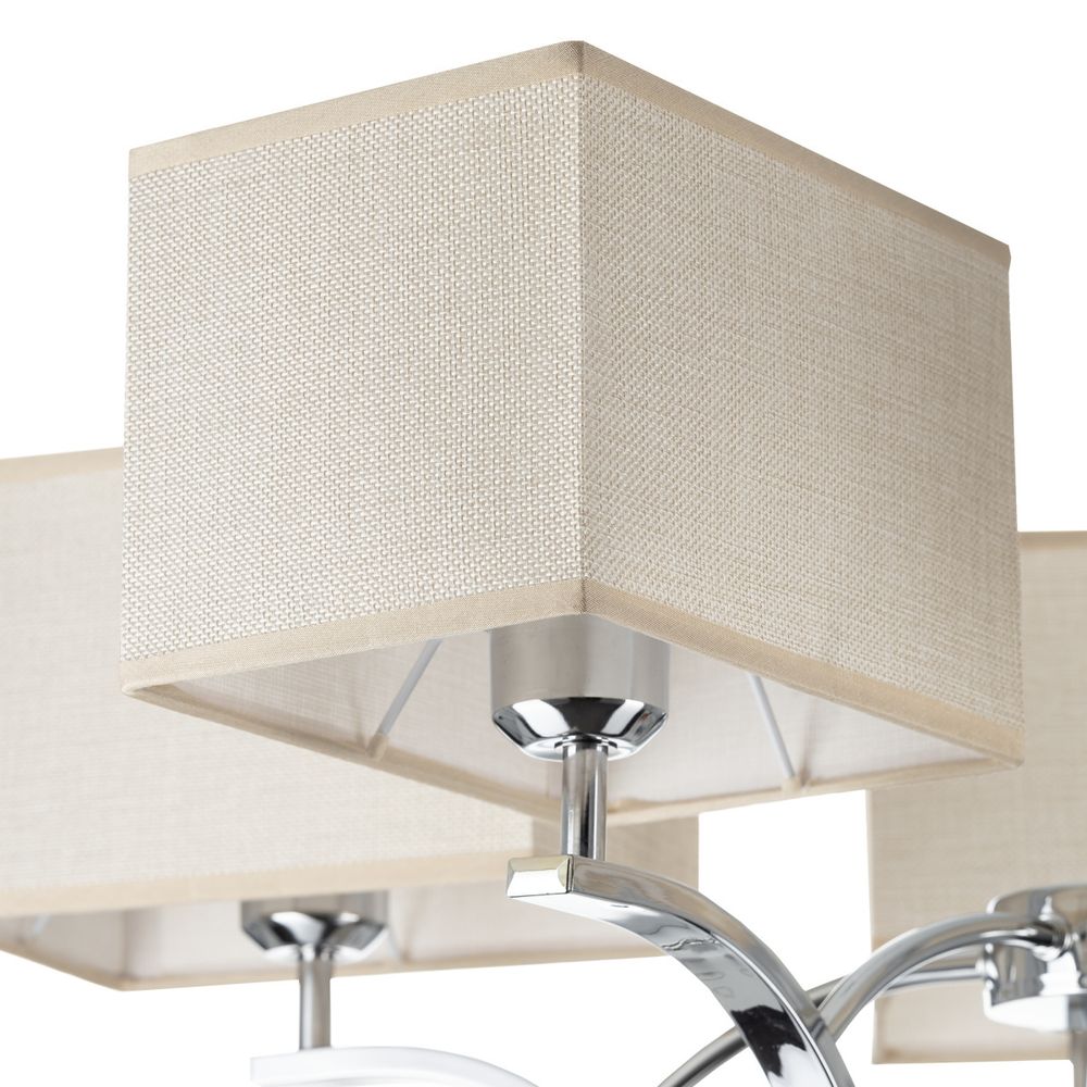 Citilux Эвора Квадро CL460251 Люстра с бежевыми абажурами