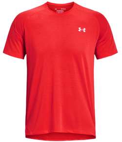 Мужская теннисная футболка Under Armour Men's Streaker Run Short Sleeve - красный