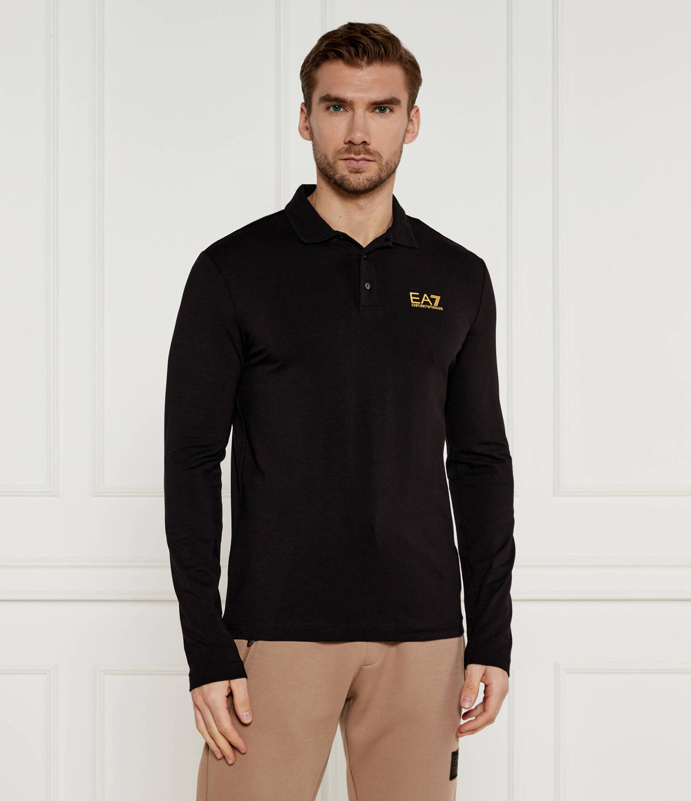 Поло EA7 - черный(8NPF15 PJVQZ)