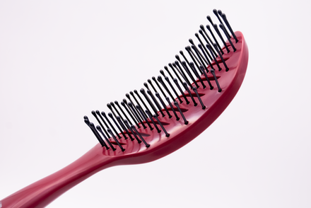 Профессиональная продувная щетка для укладки волос феном, БОРДОВАЯ - Bouticle Tunnel Hair Brush