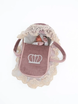 Комплект на выписку новорождённому с переноской зимний