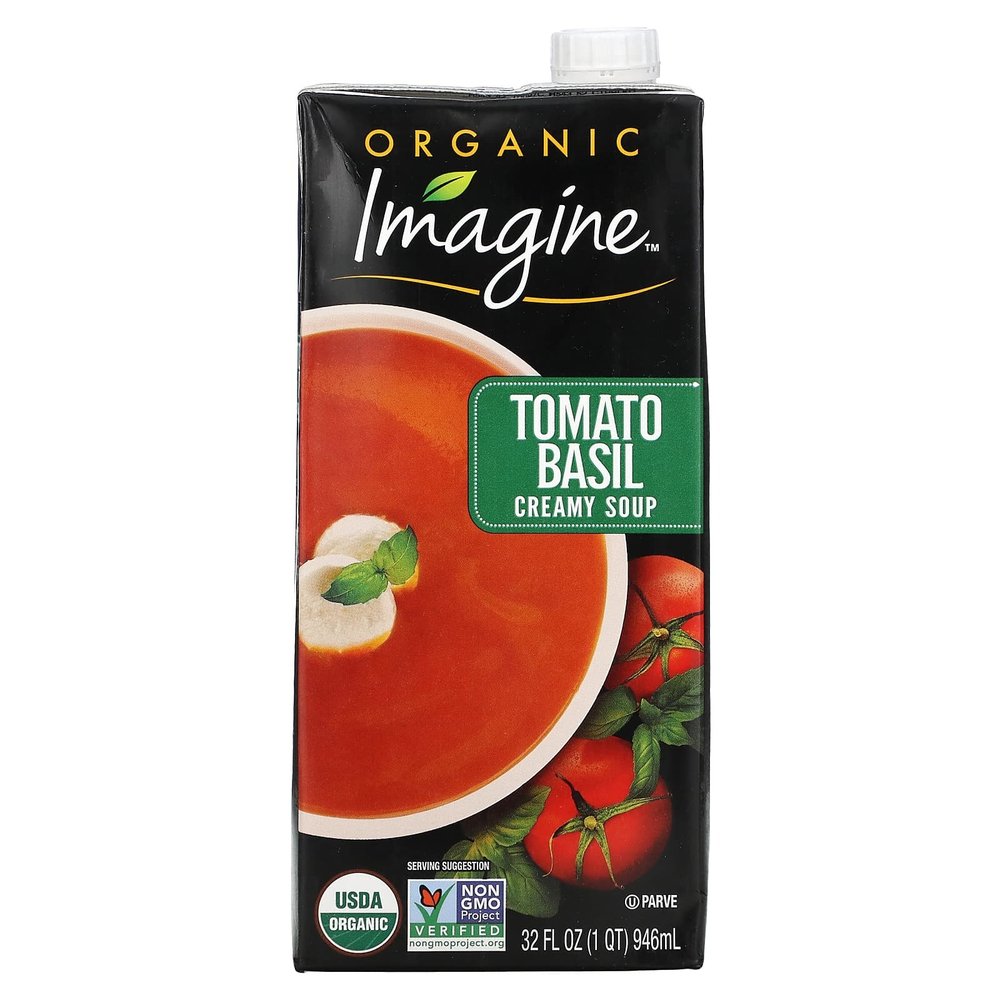 Imagine Soups, крем-суп, томат и базилик, 946 мл (32 жидк. унции)