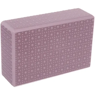 Блок для йоги «Релакс» 23*15*6 см, массажный EVA, пыльно розовый