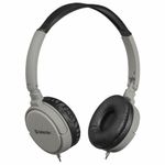 Наушники с микрофоном (гарнитура) DEFENDER Accord 160, проводные, 1,2 м, с оголовьем, черные с серым, 63160