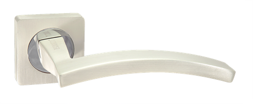 Ручка квадрат Пуэрто 520-02 PW, цвет жемчужный алюминий (гарантия - 8 лет)