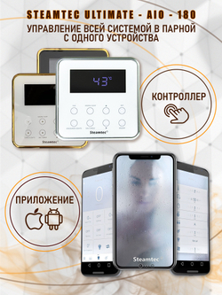Steamtec TOLO AIO 180 - 18 кВт парогенератор для хамама и турецкой бани / Серия Premium