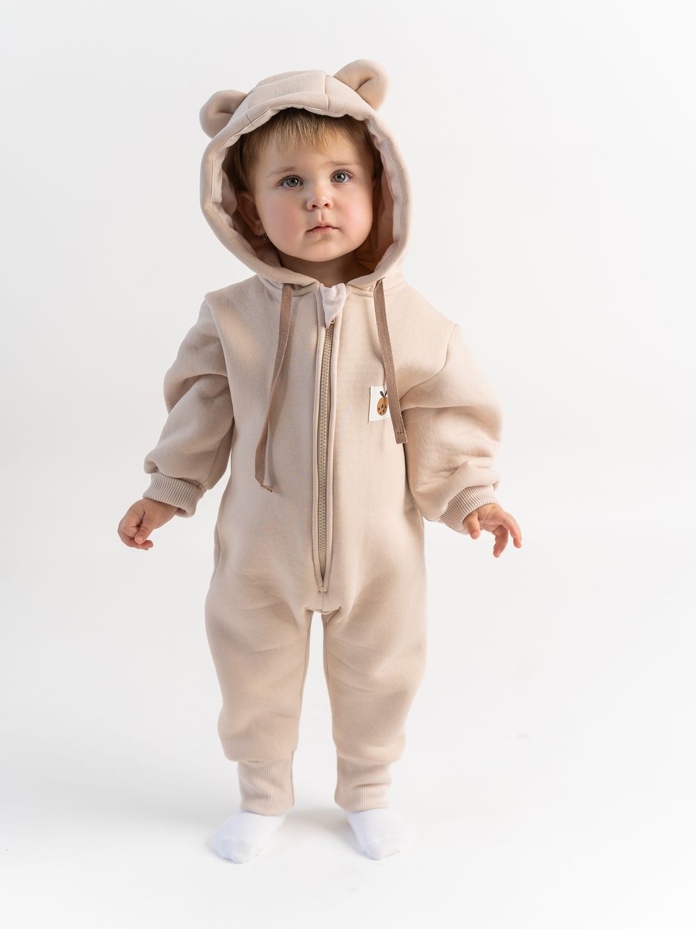 Комбинезон утепленный "Ягодка" (беж.)