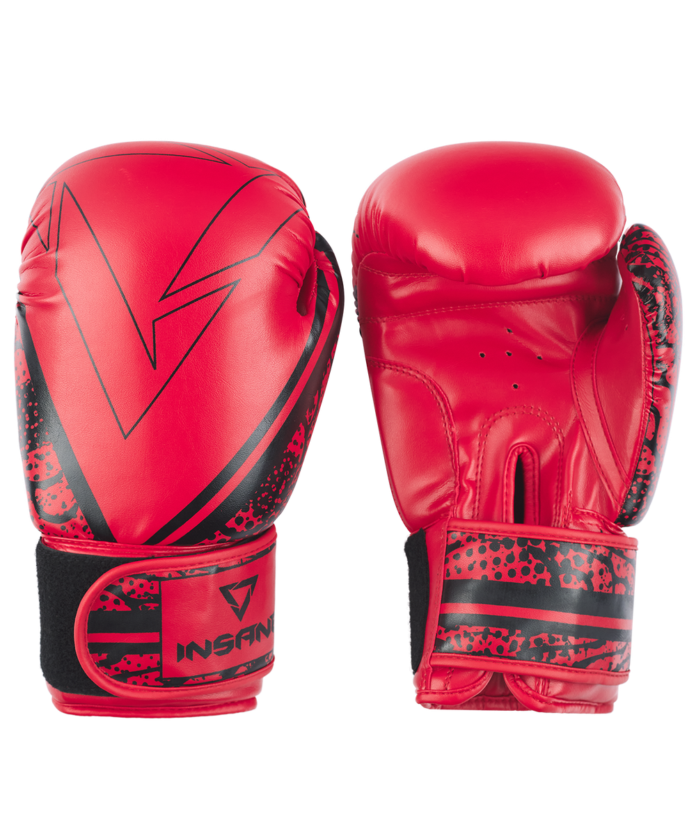 Перчатки боксерские ODIN, ПУ, красный, 12 oz