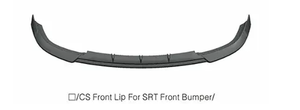 Губа переднего бампера для SRT Jeep Grand Cherokee WK2 Рестайлинг 2018-2023 Джип гранд чероки тюнинг