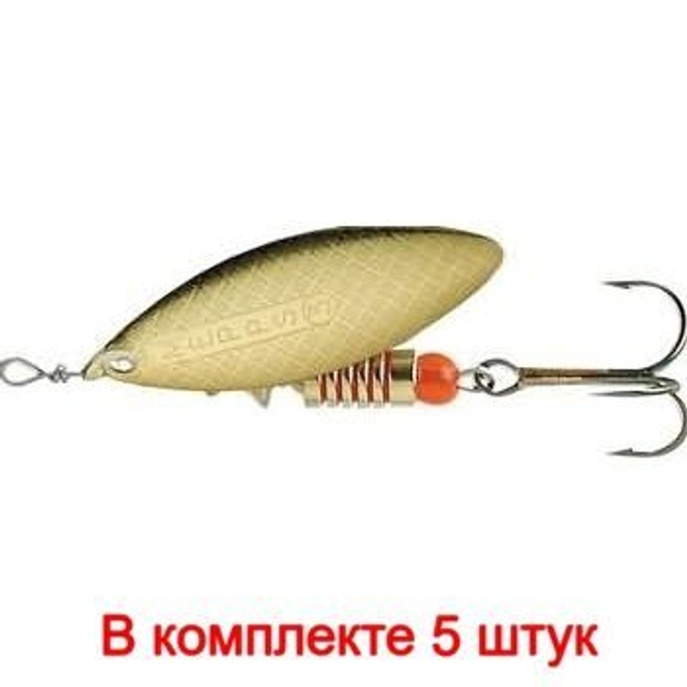 Блесна для рыбалки вращающаяся AGLIA LONG 2, Black