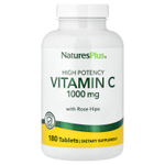 NaturesPlus, витамин C с шиповником, высокая эффективность, 180 таблеток