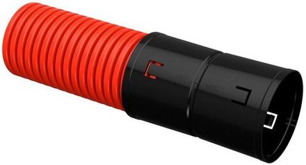 Труба гофрированная двустенная ПНД гибкая d110мм красн. (уп.100м) IEK CTG12-110-K04-100-R