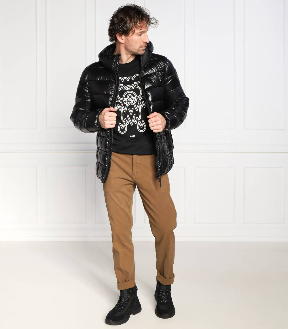 чиносы schino taber BOSS ORANGE - коричневый(50472558)