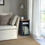 Столик придиванный - IKEA SKRUVBY/ СКРУБВИ ИКЕА, 58х40х32 см, синий/коричневый