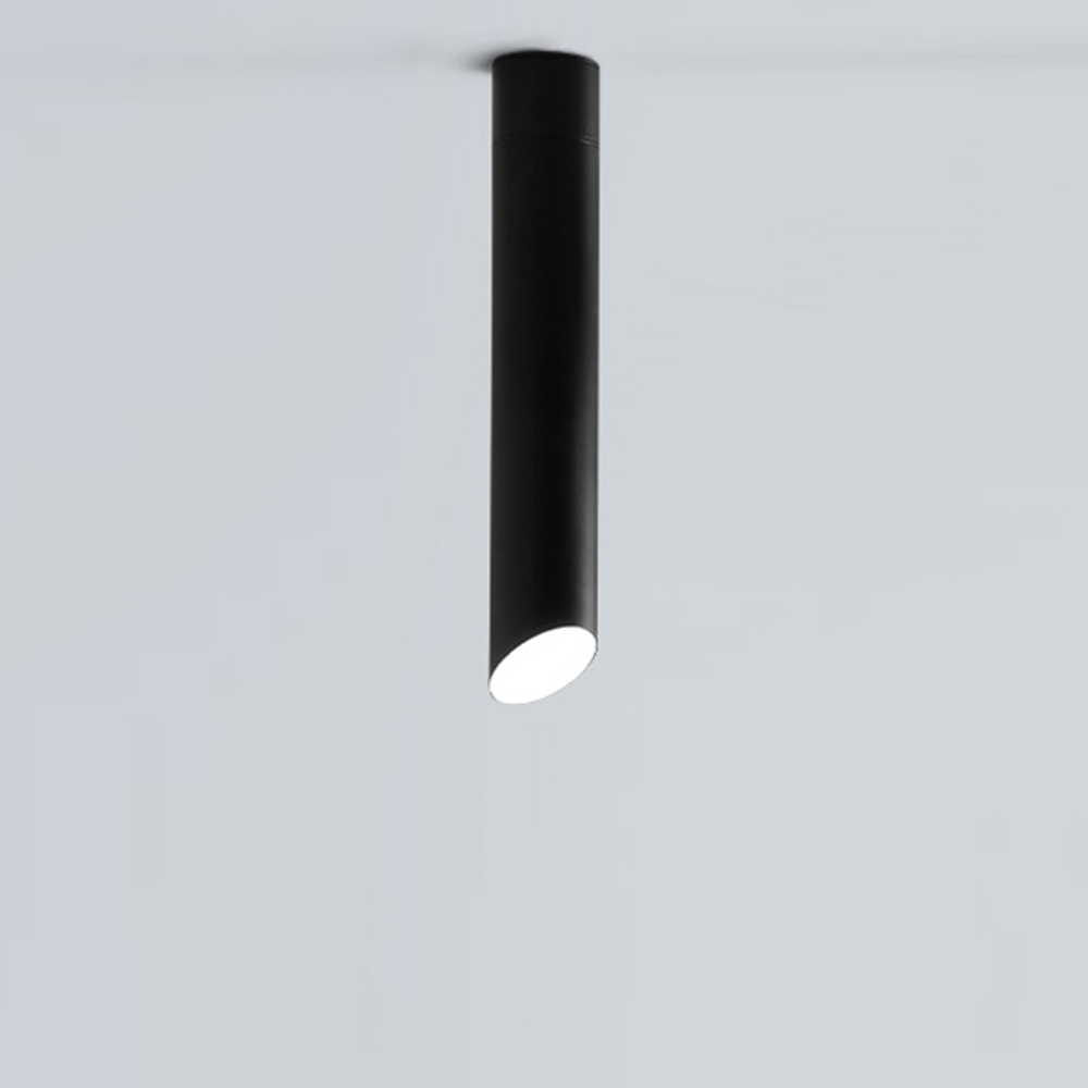 Ceiling design lamp  45° by Vibia (H35,  Black)