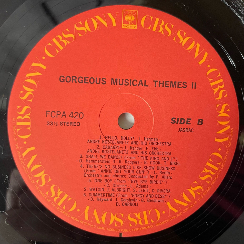 Винтажная виниловая пластинка LP The Best Collection Movie Themes Georgeuos Musical Themes (Japan 1975) (No Obi)