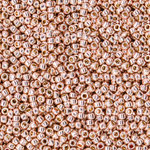 Японский бисер TOHO Round 15/0 (№PF552), непрозрачный глянцевый с металлическим блеском