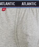 Мужские трусы шорты Atlantic, набор из 3 шт., хлопок, темно-синие + коралловые + серый меланж, 3MH-214
