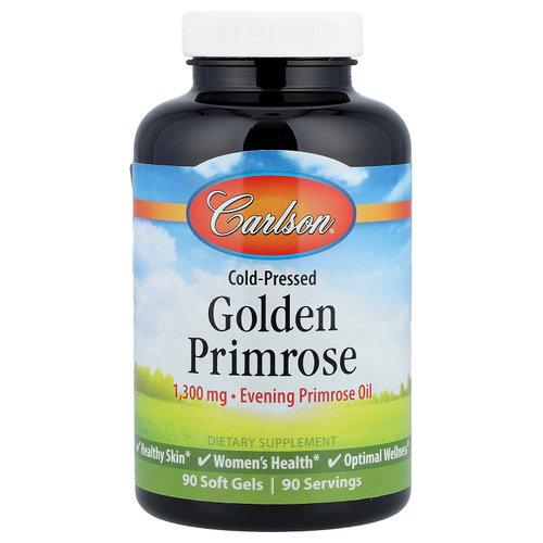 Carlson, холоднопрессованное масло примулы, 90 капсул