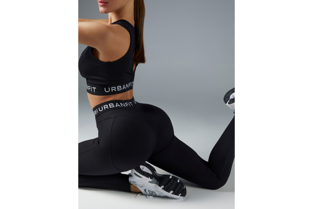 Леггинсы женские Urbanfit SLASH, размер XS, черный