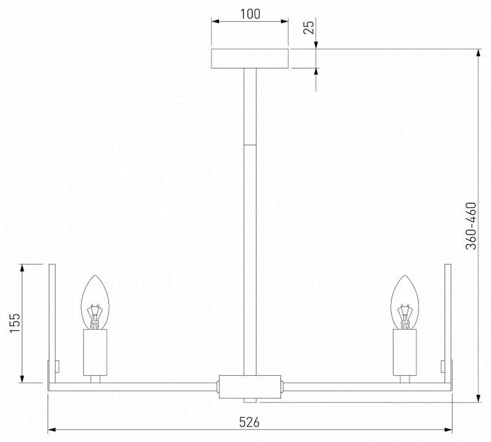 Люстра на штанге Eurosvet Marble 60158/5 латунь